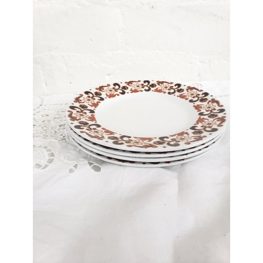 Alfred Meakin Set of 4 Side Plates Glo White Ironstone